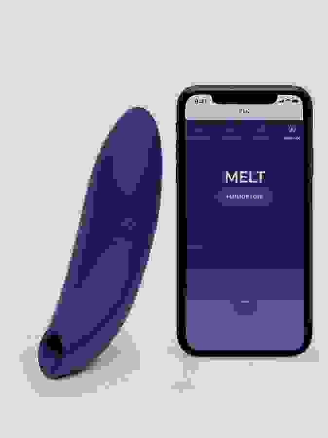We-Vibe Melt App Controlled Rechargeable Clitoral Stimulator, Blue, hi-res